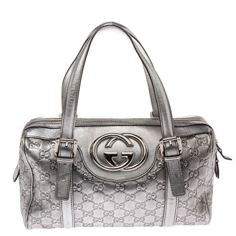 gucci silver boston bag|Gucci Boston bags for sale.